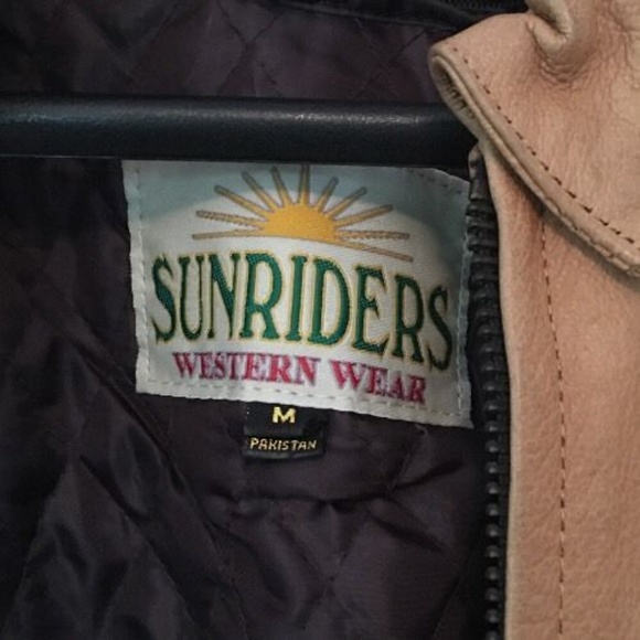 Sunriders Vintage Leather Jacket Tan Camel - Picture 6 of 8